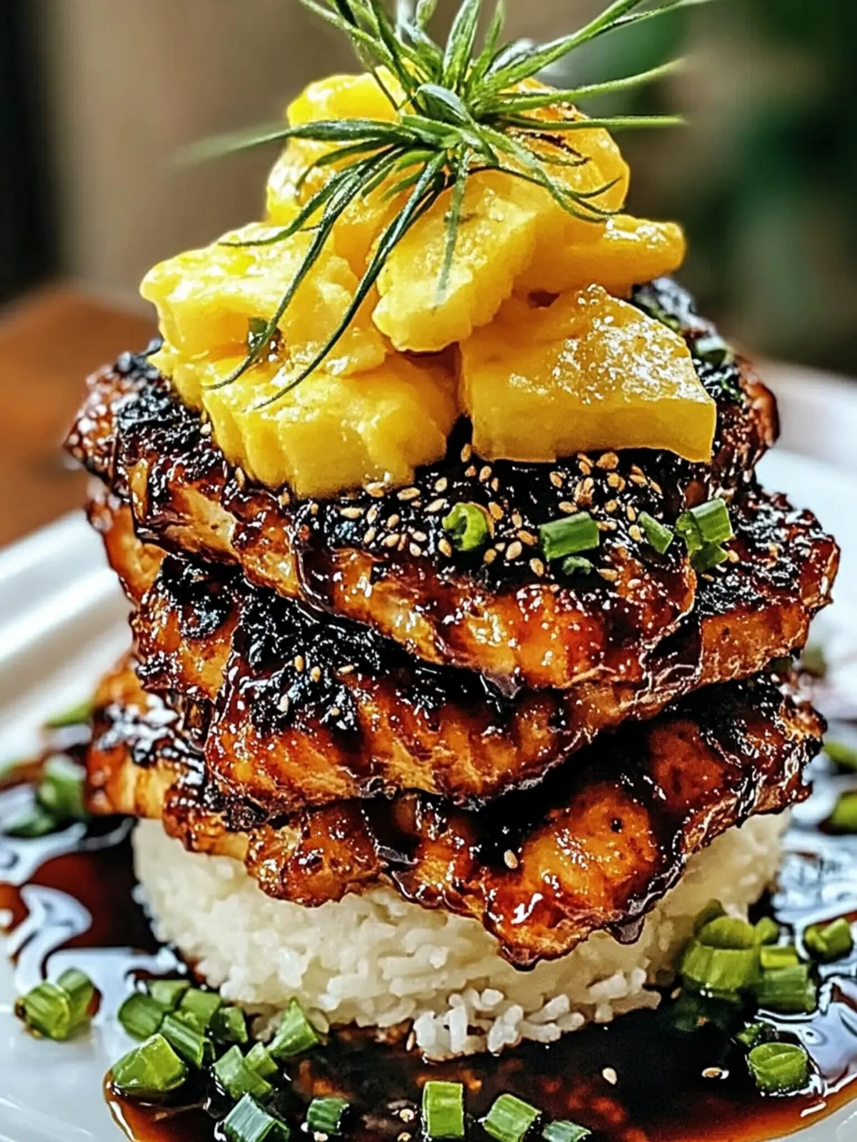 Savor the Flavor: Hawaiian Huli Huli Chicken Stack Delight 2 Hawaiian Huli Huli Chicken Stack