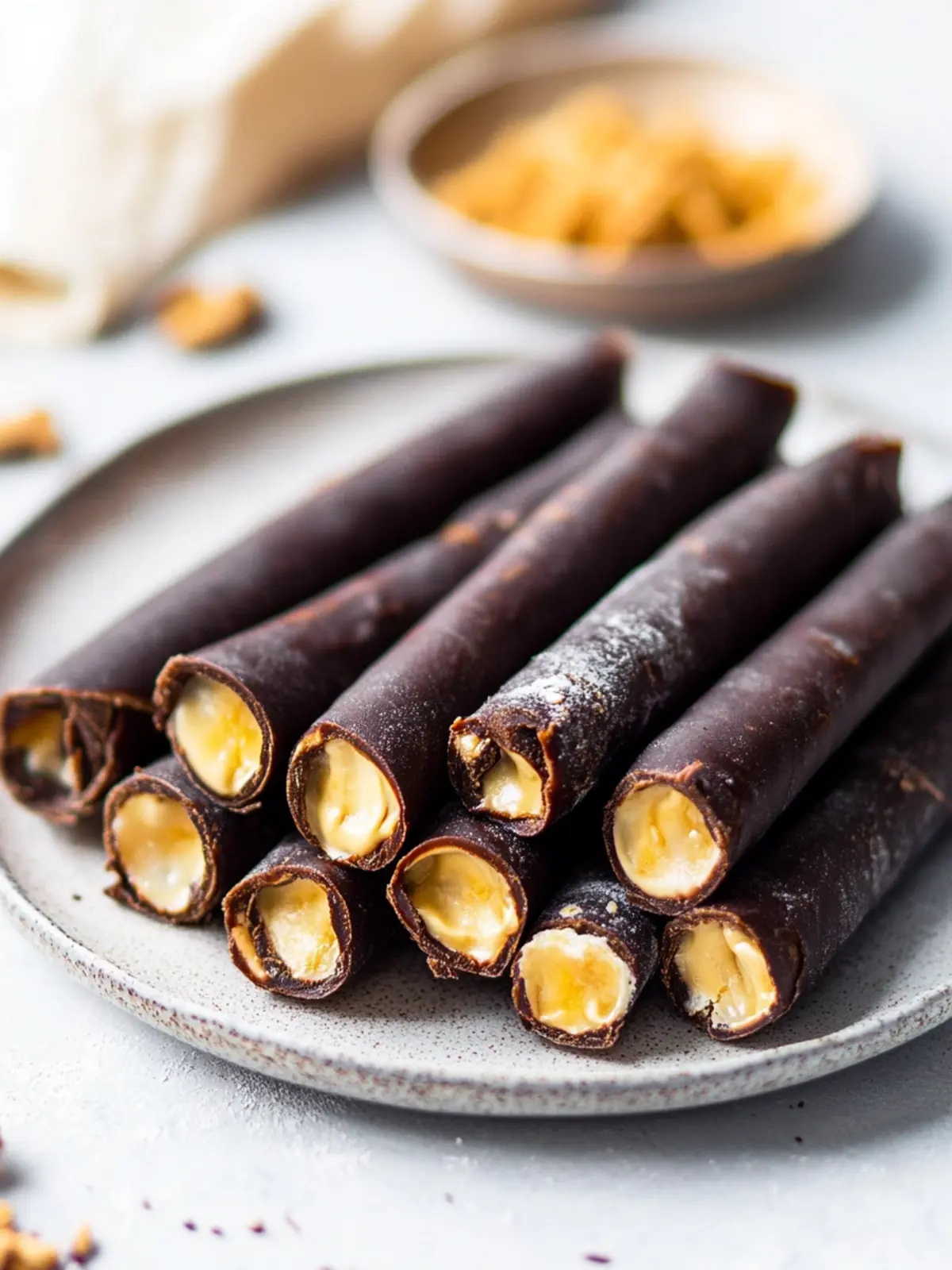 Irresistible Homemade Chocolate Wafer Rolls with Peanut Butter 5 homemade chocolate wafer rolls