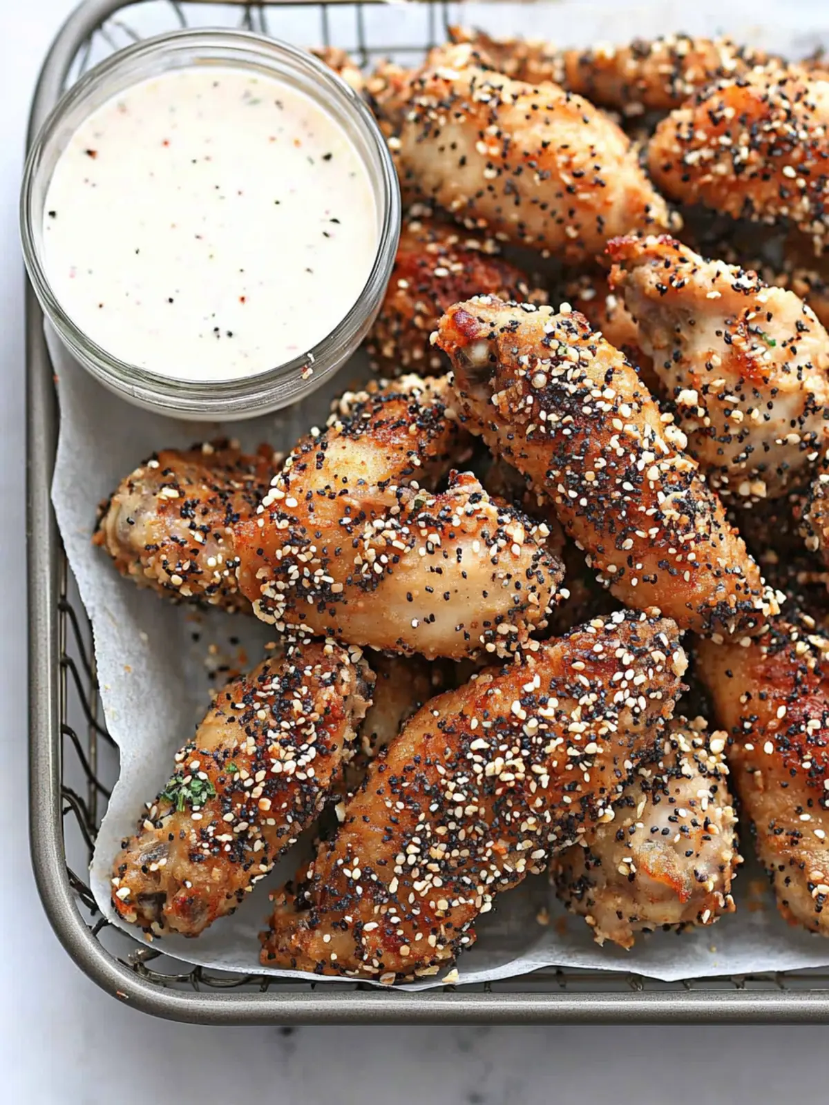Bagel Crispy Baked Chicken Wings for Your Game Day Feast 3 Bagel Crispy Baked Chicken Wings