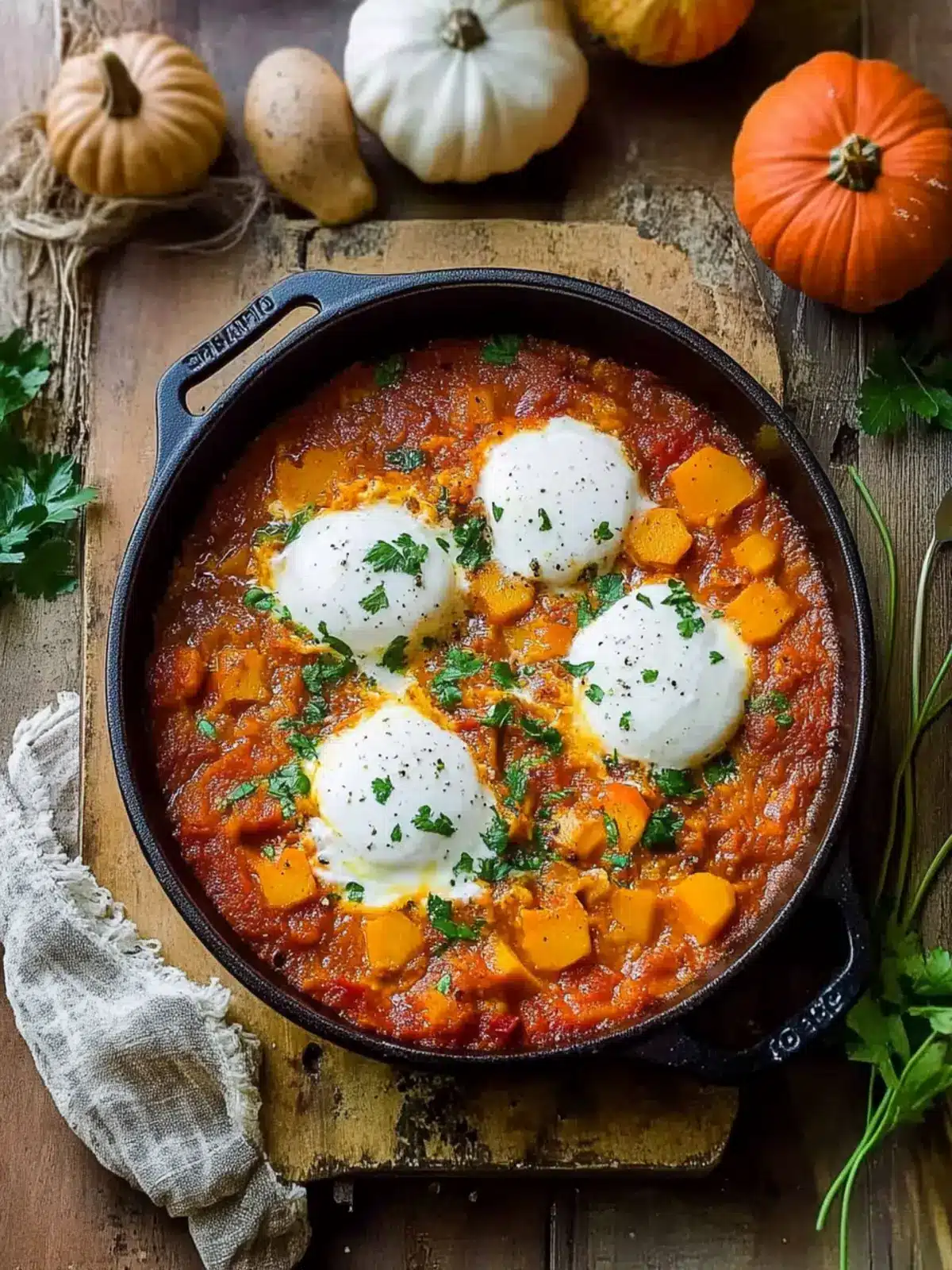 Savory Pumpkin Shakshuka: A Cozy Twist on Breakfast Classics 5 Pumpkin Shakshuka