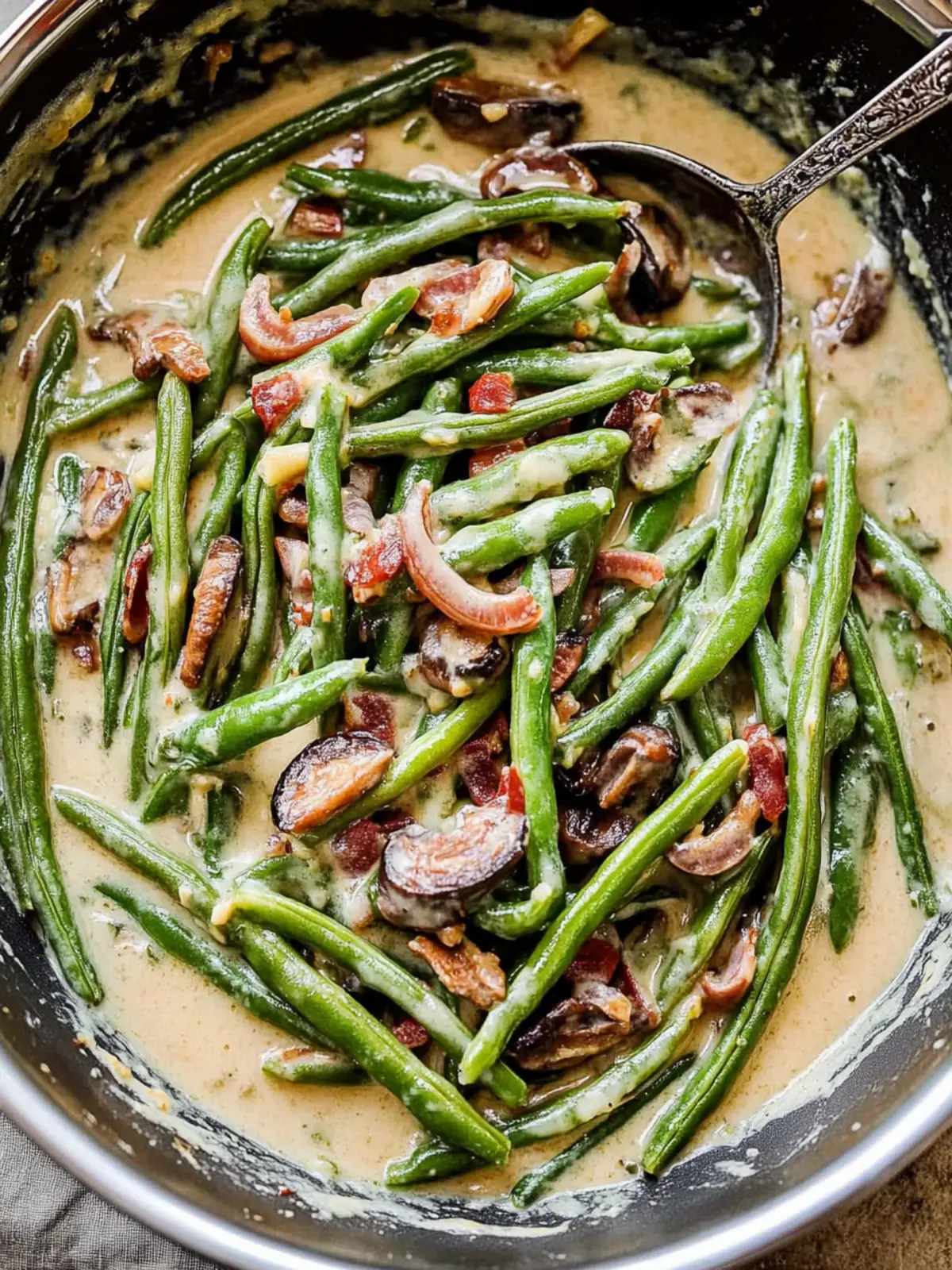 Creamy Parmesan Green Beans: A Quick Comfort Food Delight 3 Green Beans in Creamy Parmesan Sauce