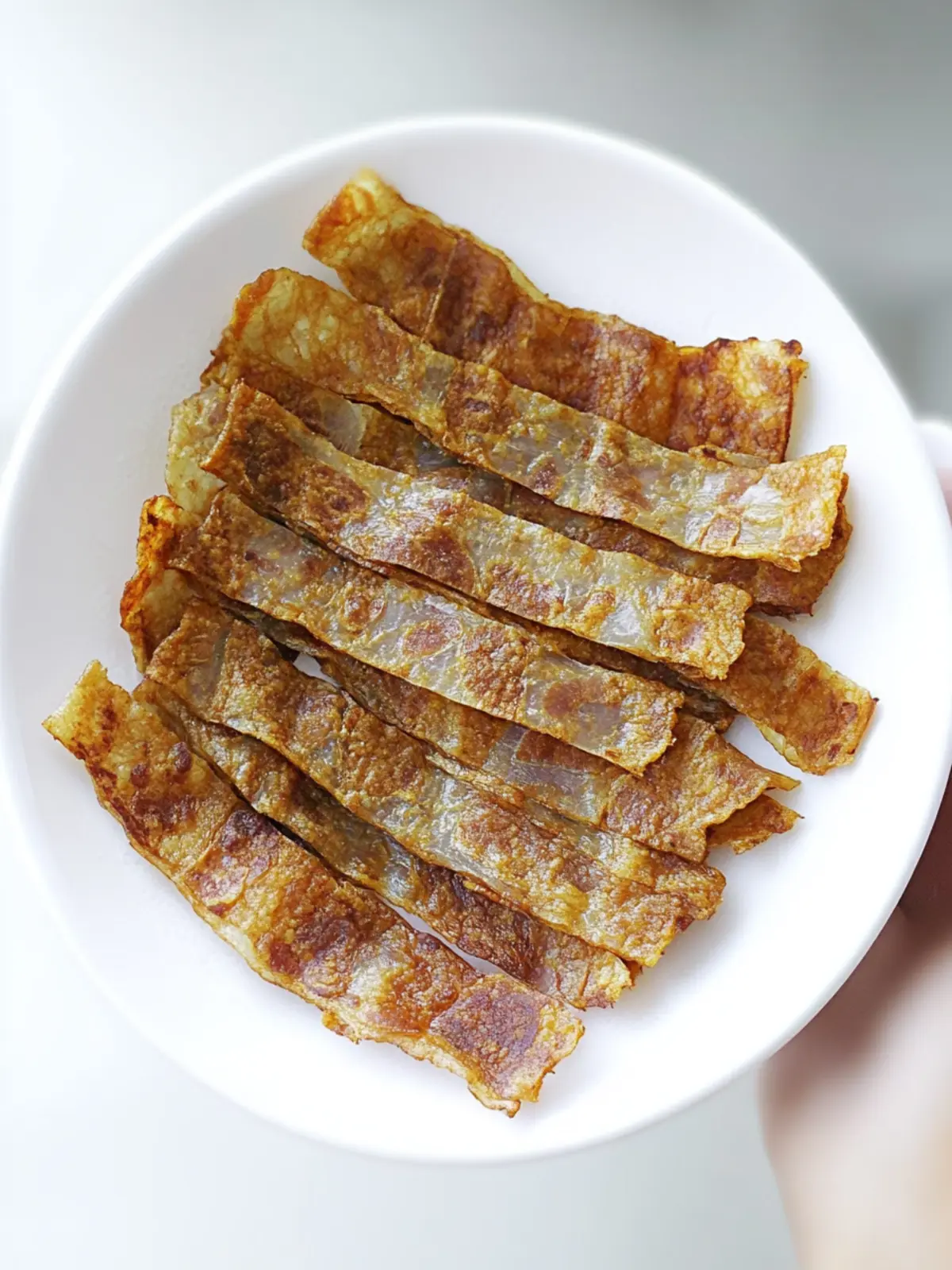 Crispy Vegan Rice Paper Bacon: Your Guilt-Free Snack Upgrade 2 Vegan Rice Paper Bacon