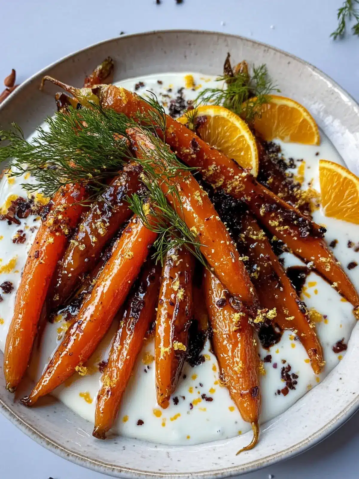 Balsamic Carrots With Orange Tahini Yogurt for a Flavor Boost 5 Balsamic Carrots With Orange Tahini Yogurt