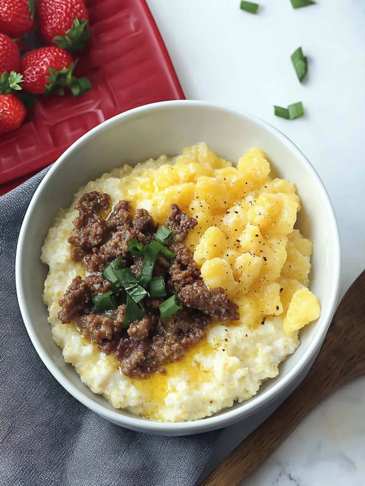 Savory Grits Breakfast Bowl: Comfort Food Bliss at Home 2 Grits Breakfast Bowl