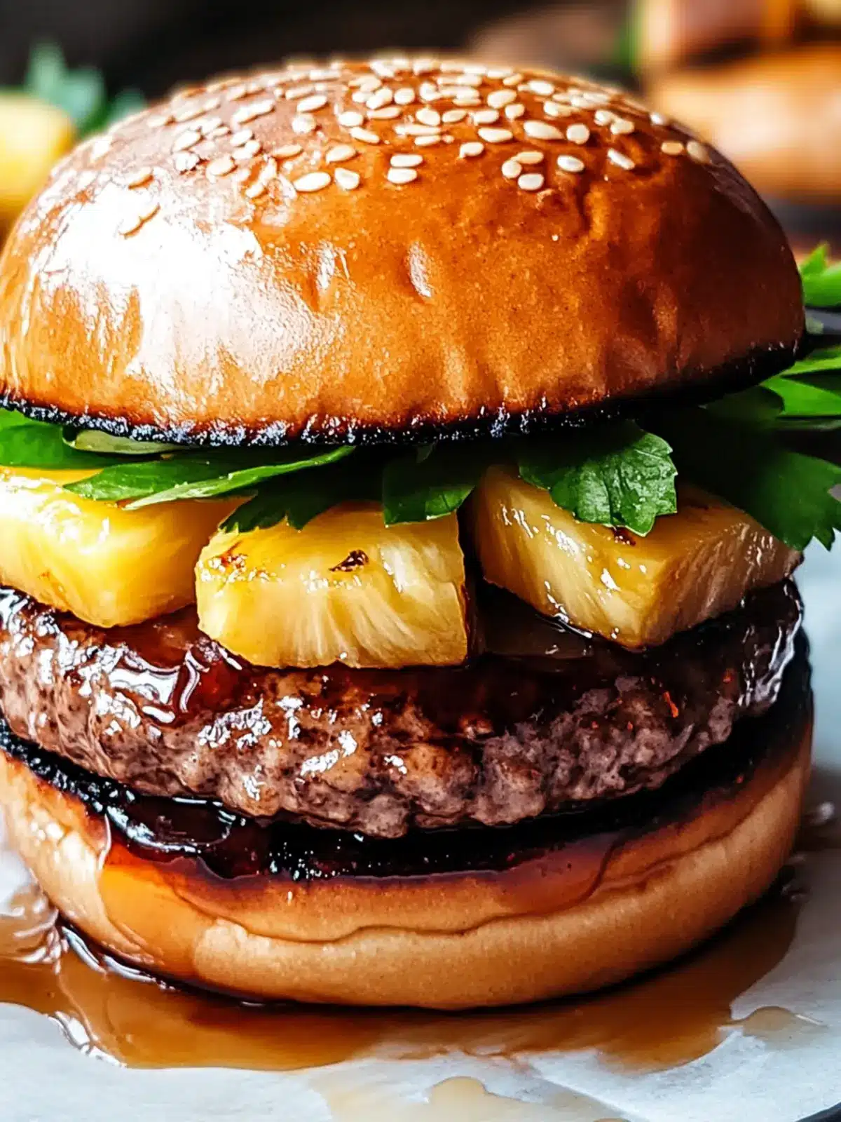Hawaiian Teriyaki Pineapple Burgers: Your Summer BBQ Upgrade 4 Hawaiian Teriyaki Pineapple Burgers