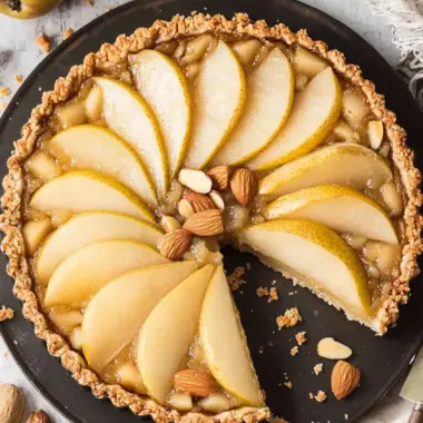 Chai Spices Pear Almond Crumble Tart That Steals the Show 9 Chai Spices Pear Almond Crumble Tart