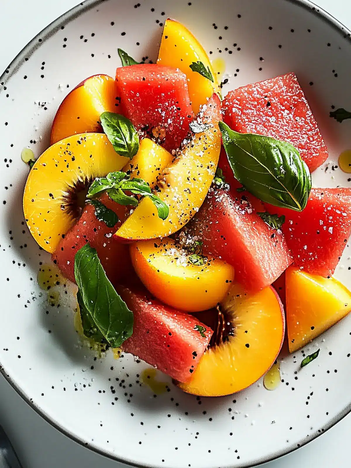 Refreshing Peach Watermelon Salad to Brighten Your Day 3 Peach Watermelon Salad