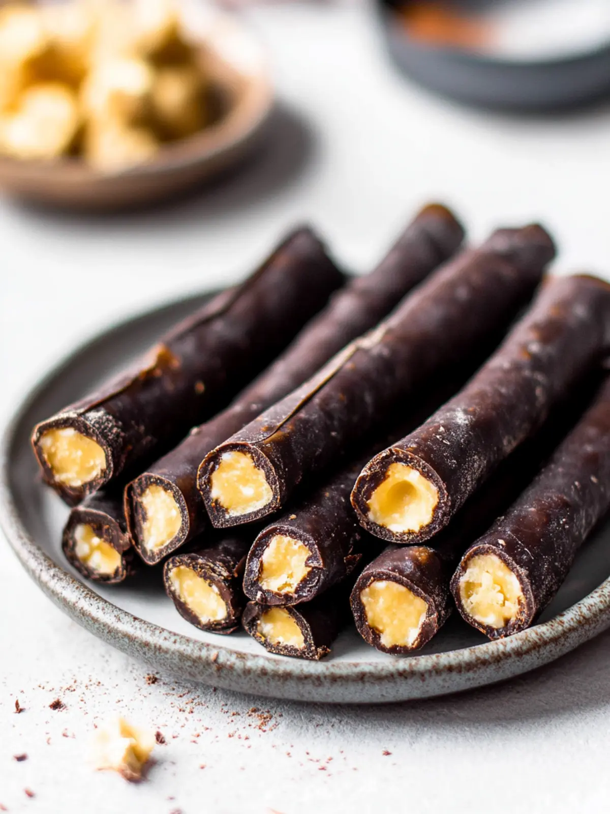 Irresistible Homemade Chocolate Wafer Rolls with Peanut Butter 4 homemade chocolate wafer rolls