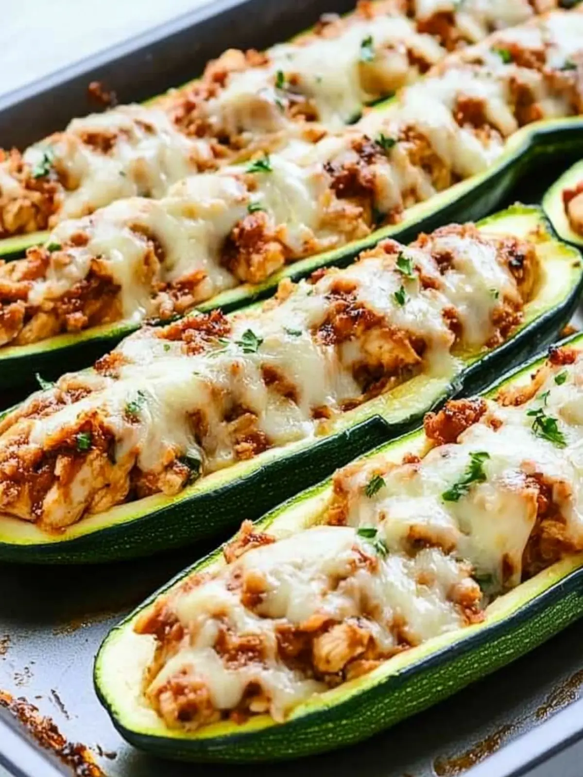 Savory Garlic Sesame Chicken Zucchini Boats You’ll Love 3 Garlic Sesame Chicken Zucchini Boats