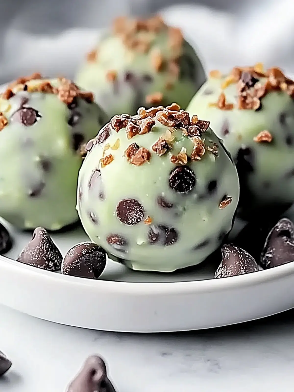 Mint Chocolate Chip Protein Balls for a Guilt-Free Snack 3 Mint Chocolate Chip Protein Balls