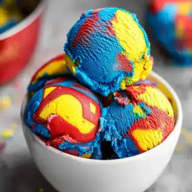 Vibrant Superman Ice Cream You Can Make Without Churning 10 Superman Ice Cream