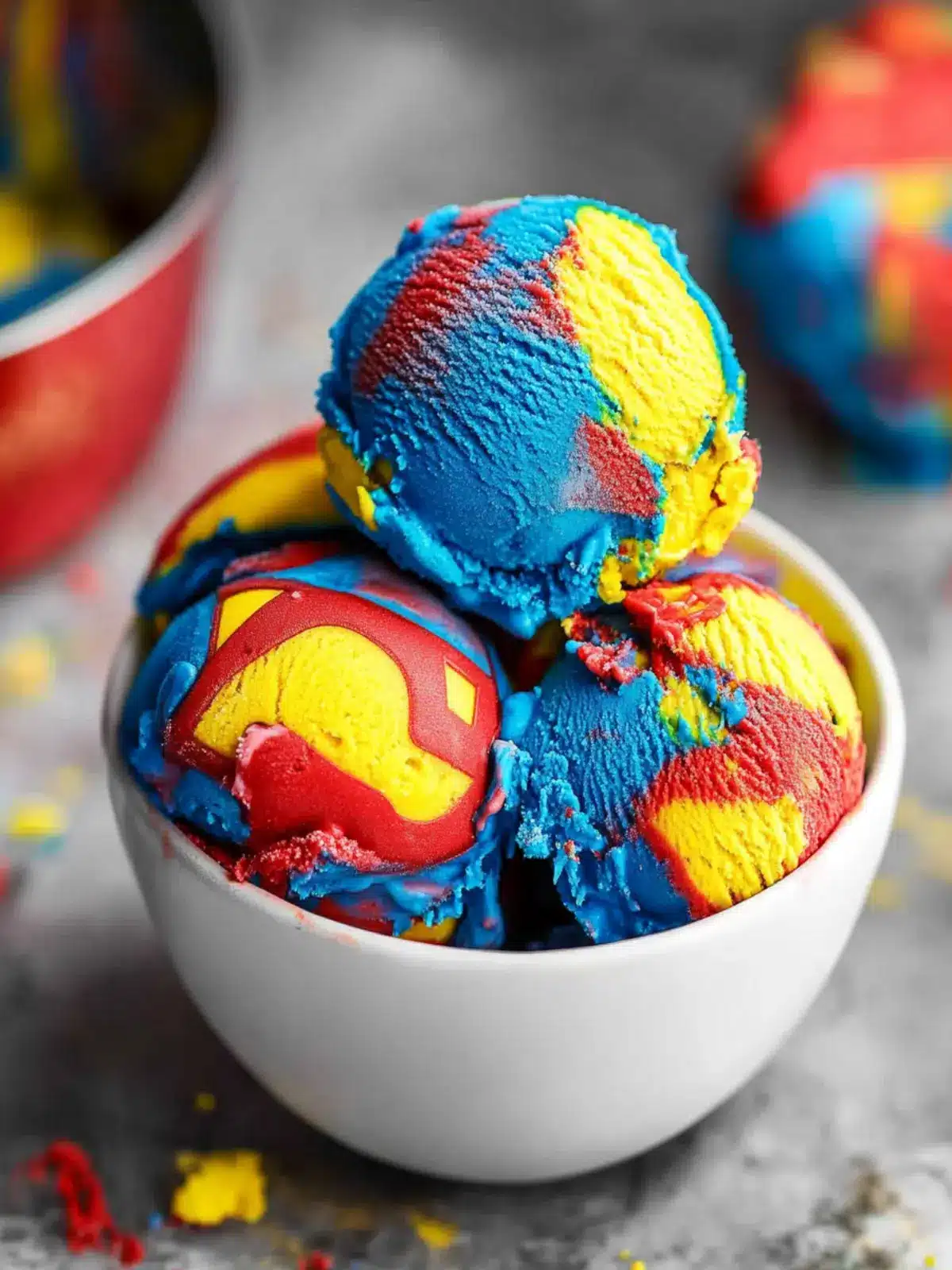 Vibrant Superman Ice Cream You Can Make Without Churning 5 Superman Ice Cream