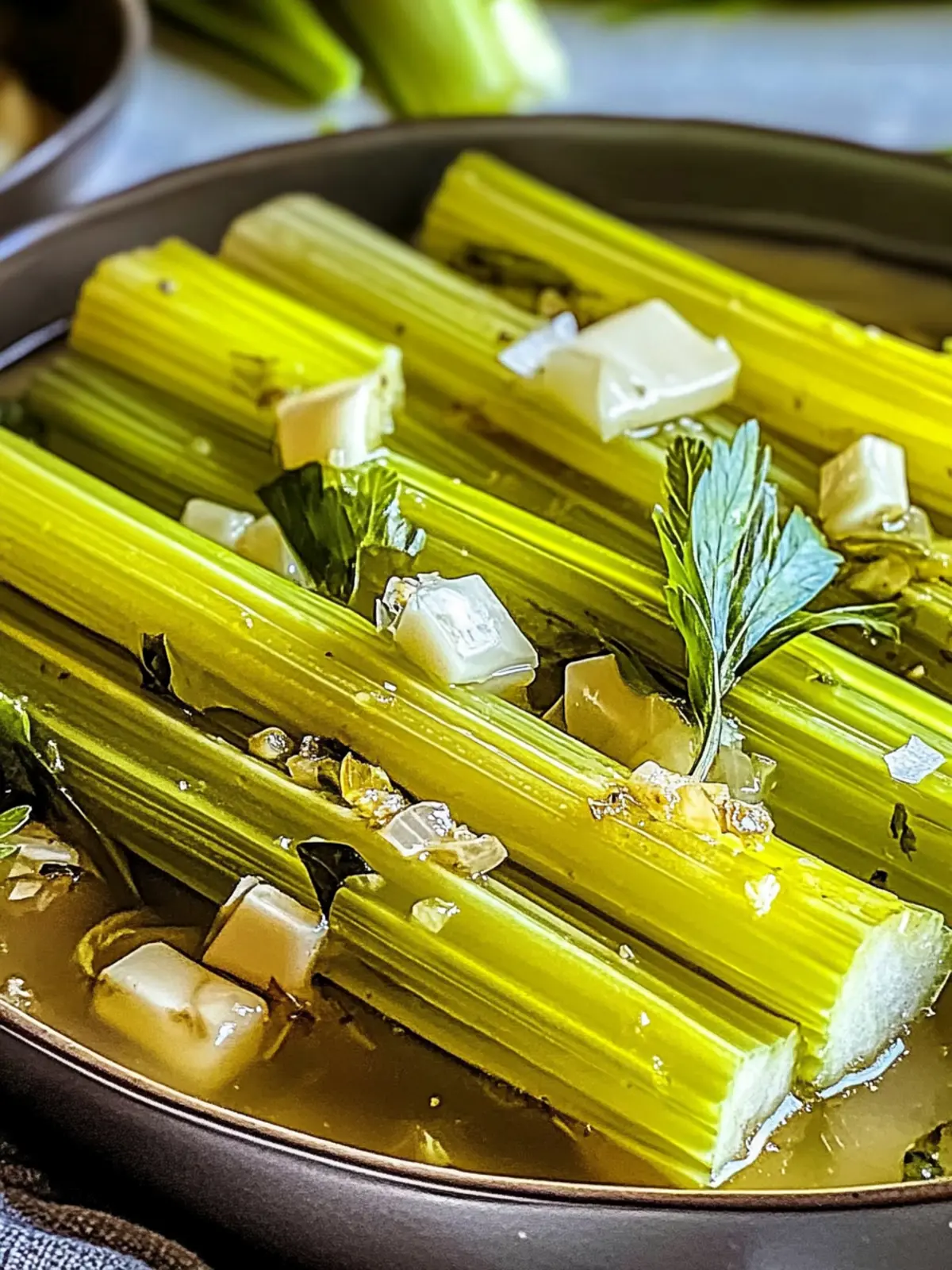 Savor Braised Celery with Garlic and Butter in 30 Minutes 5 Braised Celery with Garlic and Butter
