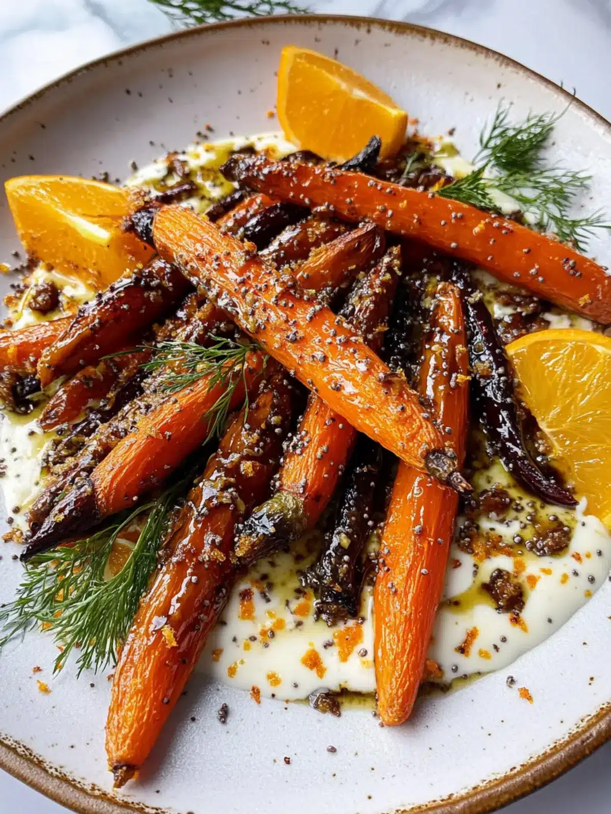 Balsamic Carrots With Orange Tahini Yogurt for a Flavor Boost 2 Balsamic Carrots With Orange Tahini Yogurt