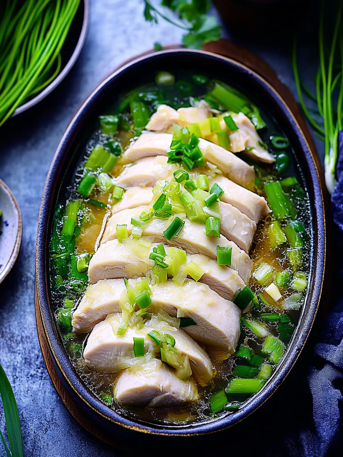 Mouthwatering Ginger Scallion Poached Chicken for Home Chefs 2 Ginger Scallion Poached Chicken
