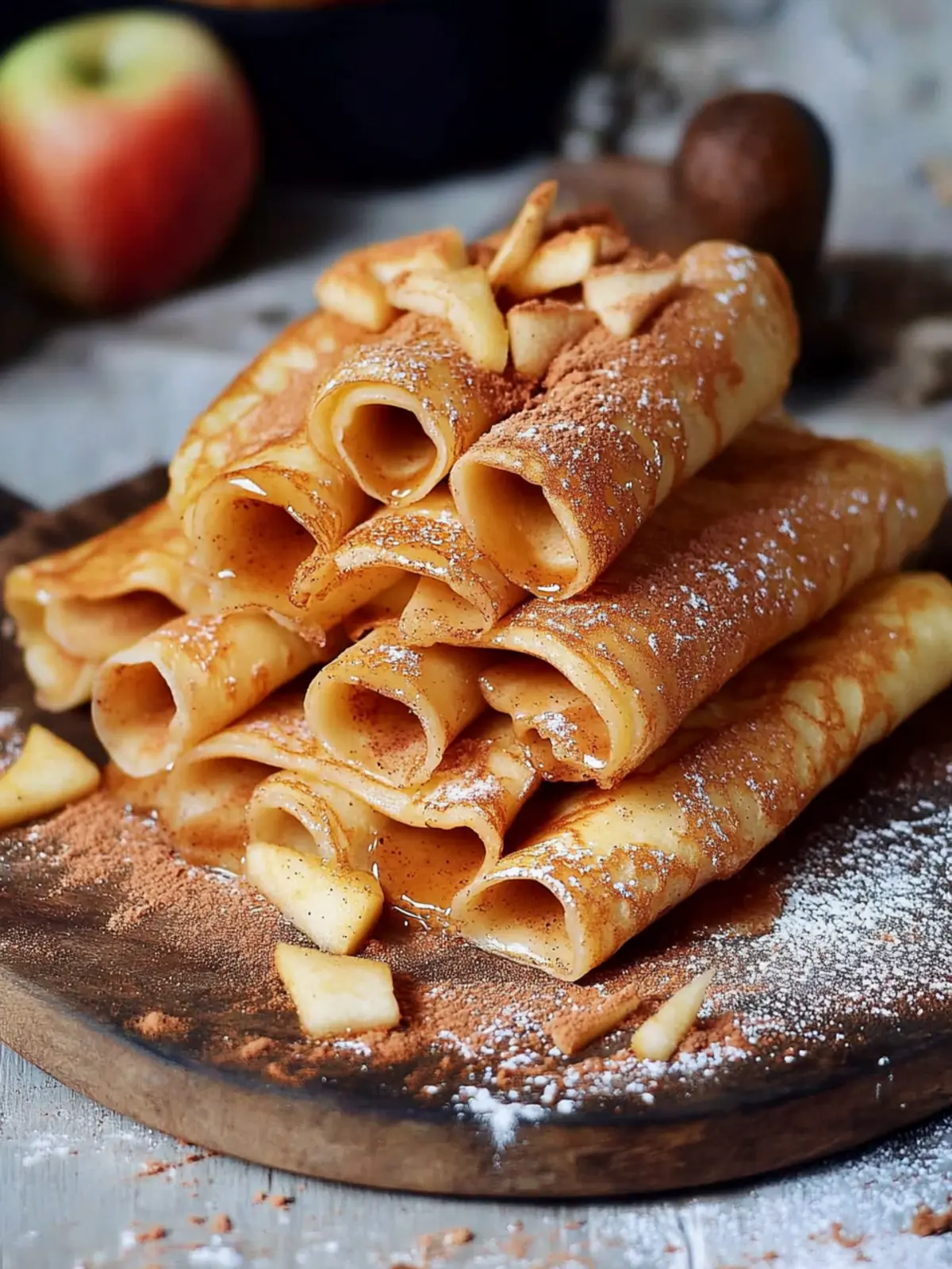 Mouthwatering Apple Crepes With Cinnamon You’ll Love to Make 2 Apple Crepes With Cinnamon