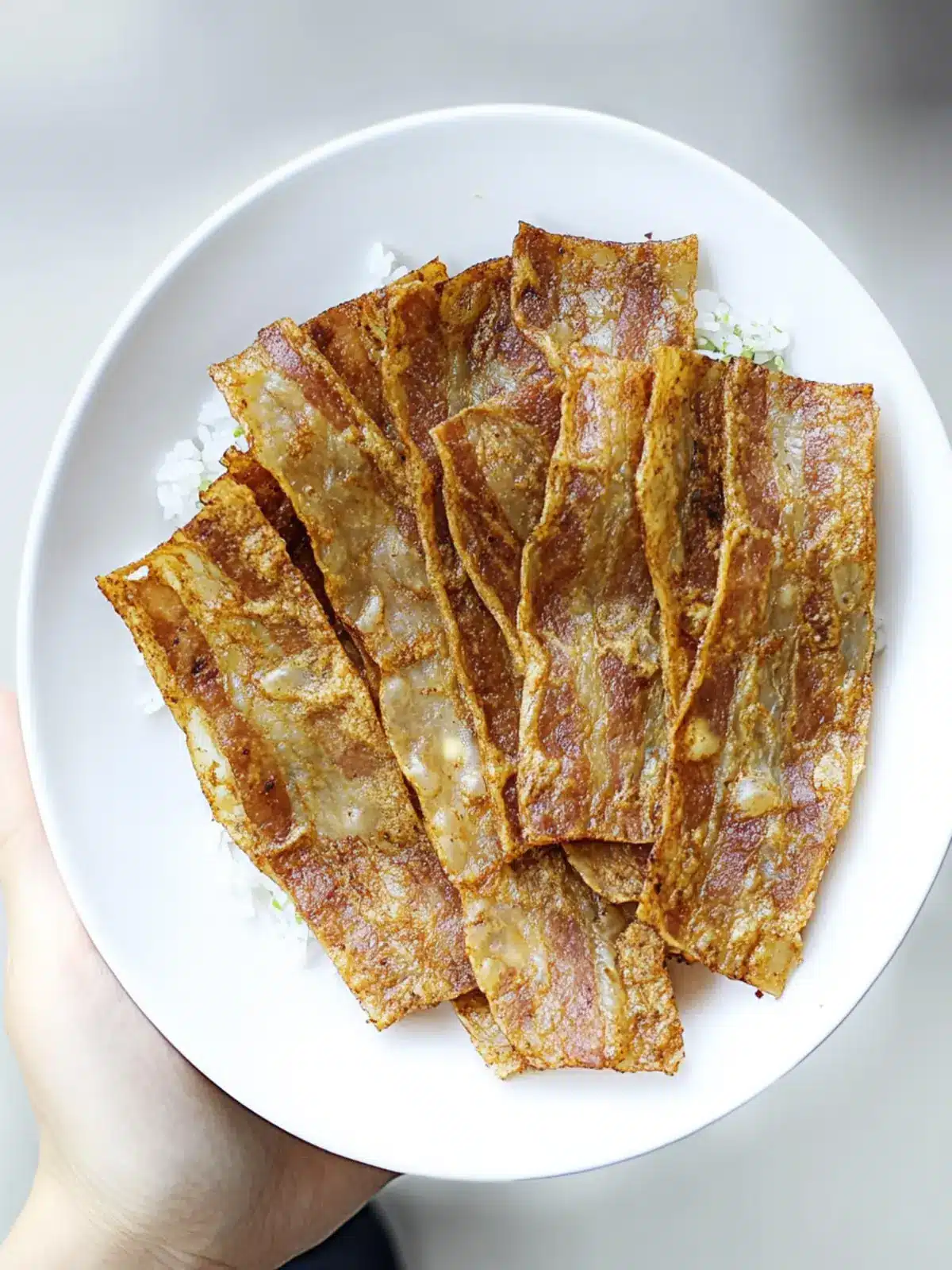 Crispy Vegan Rice Paper Bacon: Your Guilt-Free Snack Upgrade 4 Vegan Rice Paper Bacon