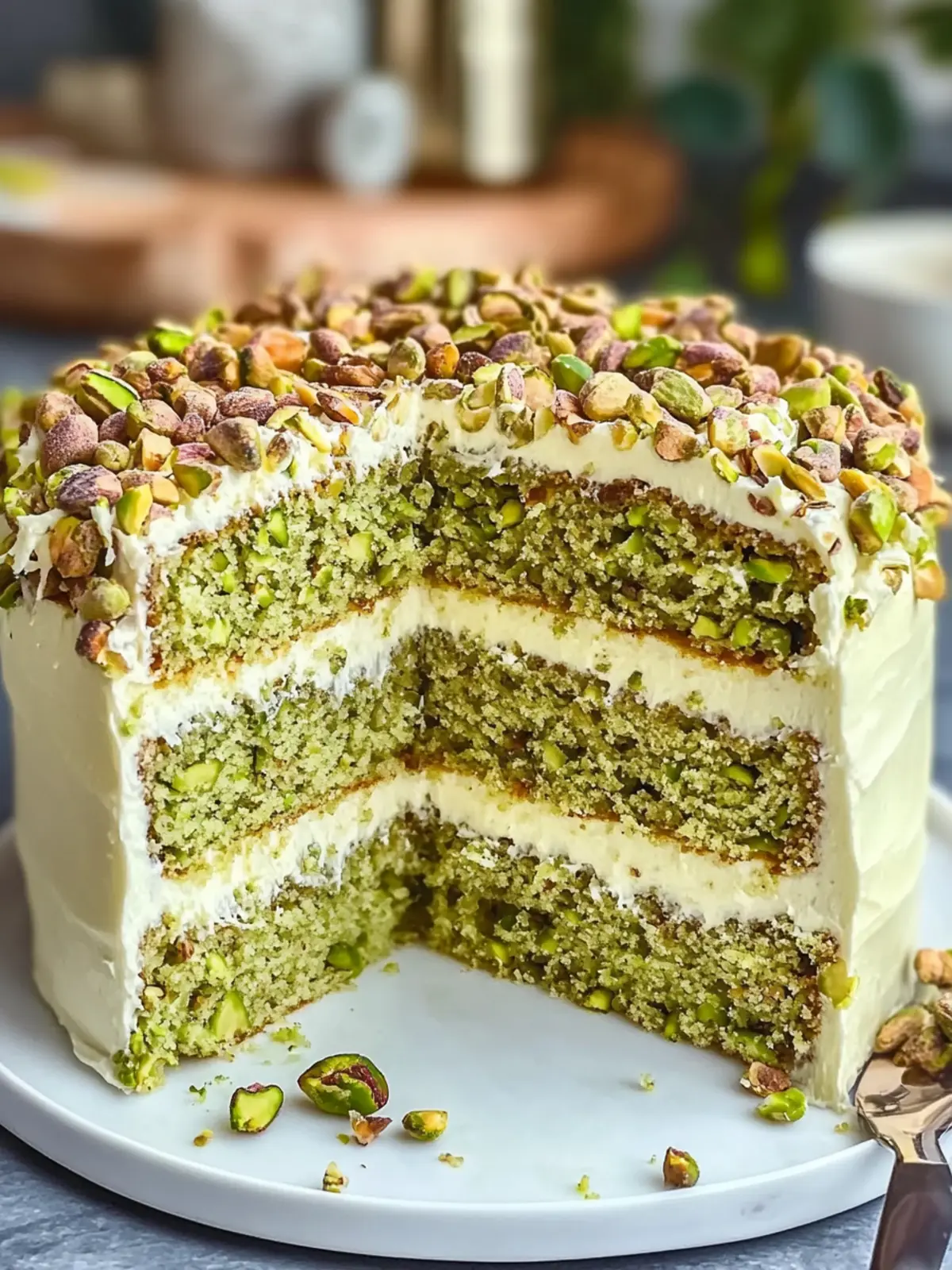 Decadent Pistachio Mascarpone Layer Cake to Delight You 3 Pistachio Mascarpone Layer Cake