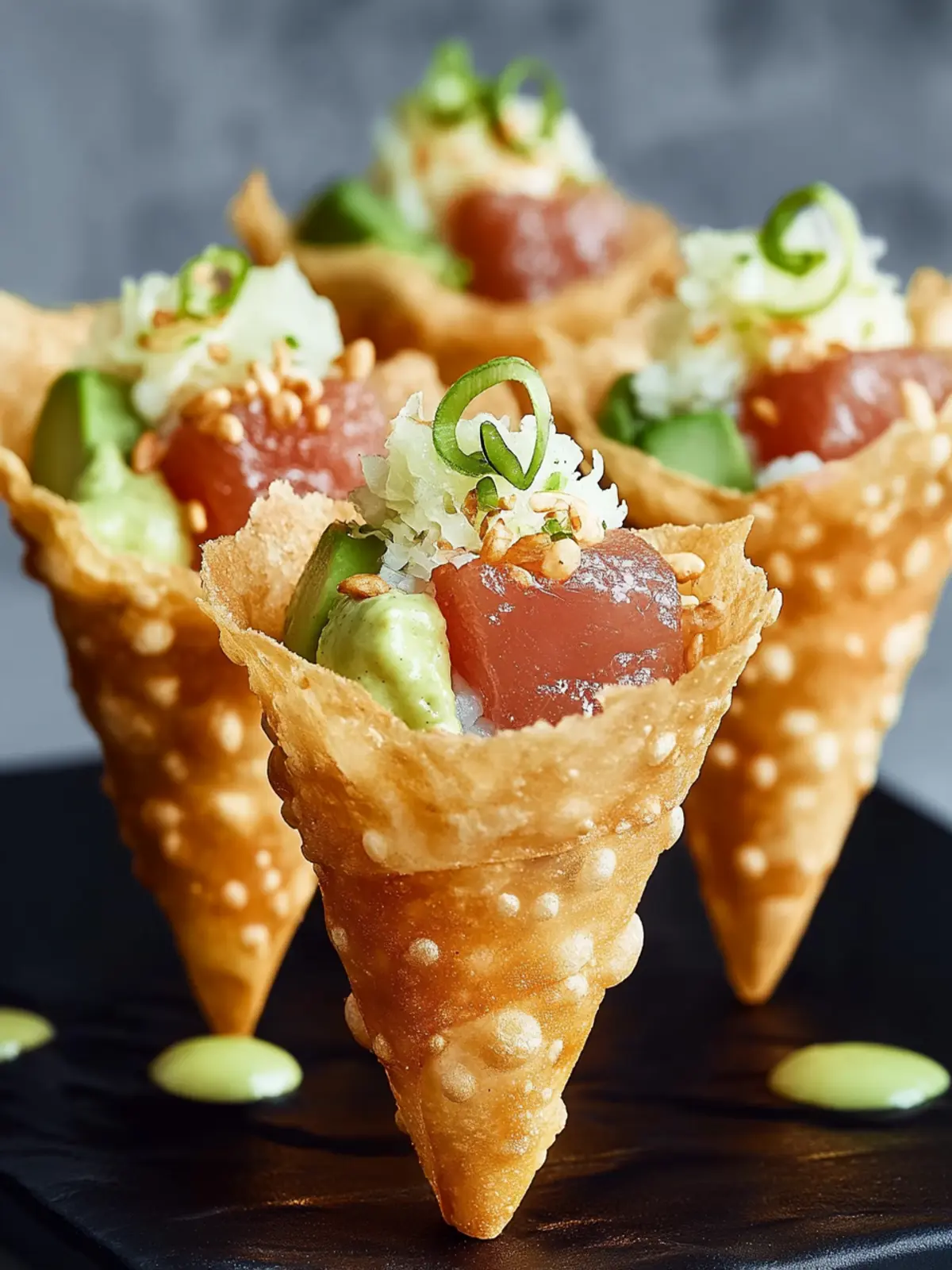 Creative Sushi Wonton Cones: Your Next Fun Appetizer Adventure 4 Creative Sushi Wonton Cones