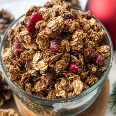 Festive Holiday Gingerbread Granola for Cozy Mornings 9 Holiday Gingerbread Granola
