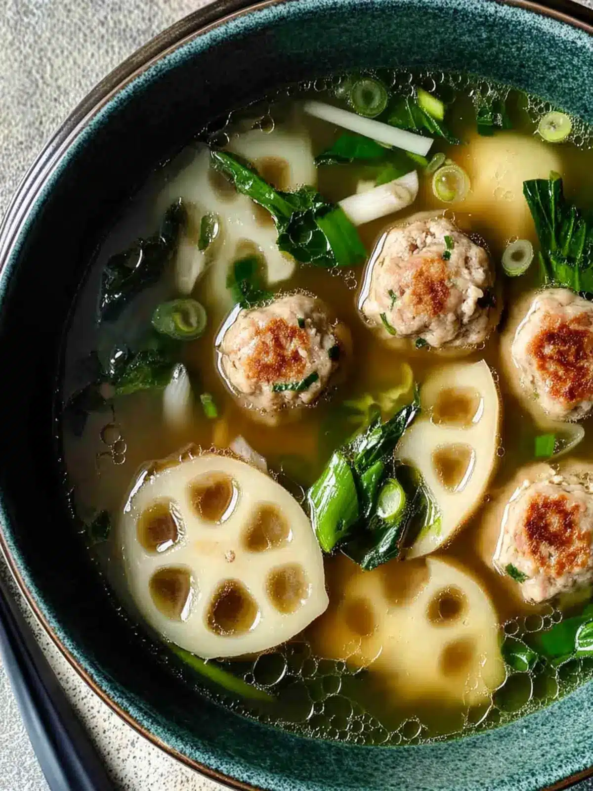 Satisfy Your Cravings with Lotus Root Soup and Pork Meatballs 4 Lotus Root Soup with Pork Meatballs