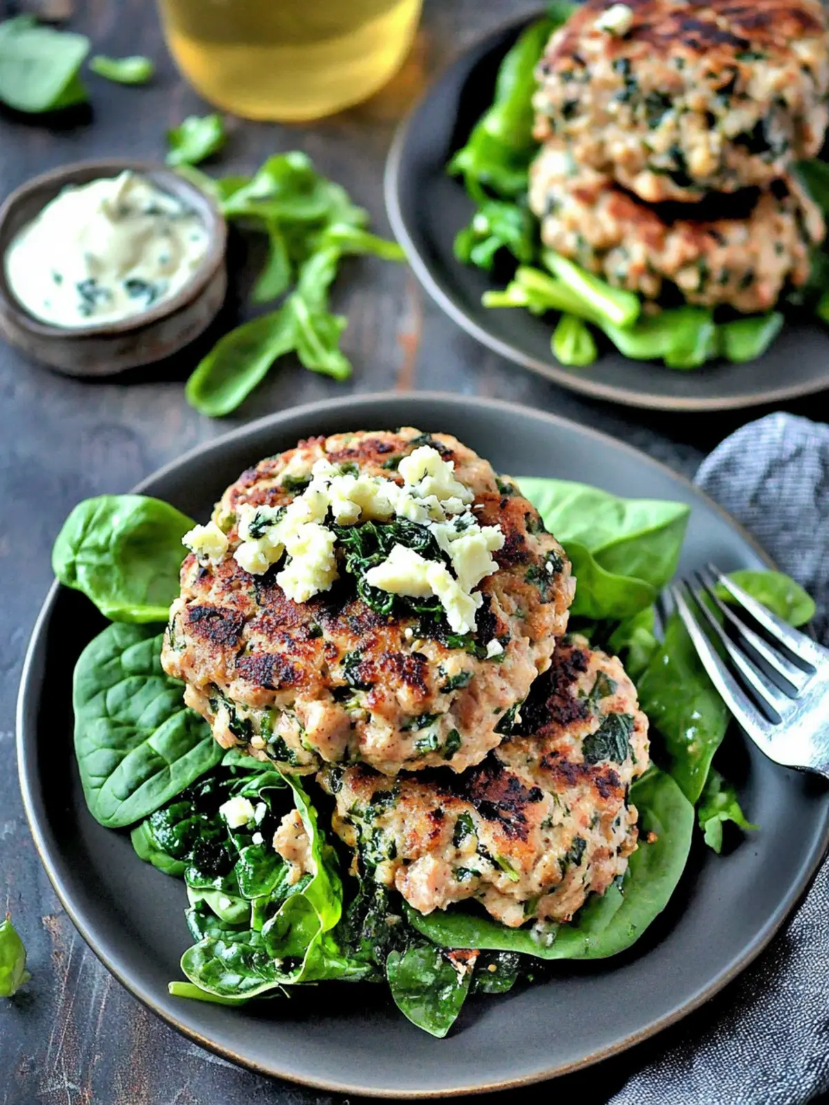 Delicious Keto Spinach Feta Turkey Burgers for Healthy Eats 5 Keto Spinach Feta Turkey Burgers