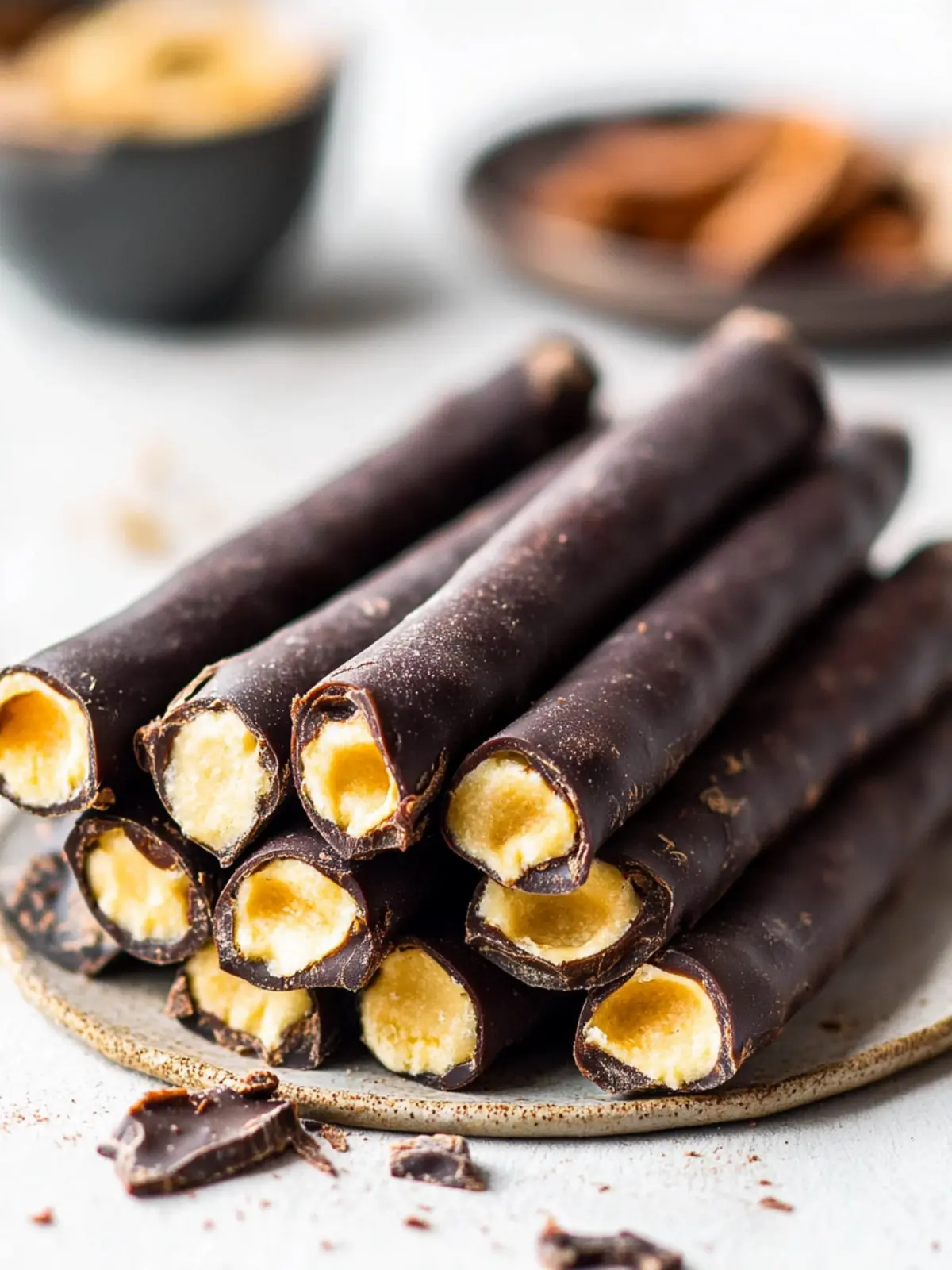 Irresistible Homemade Chocolate Wafer Rolls with Peanut Butter 2 homemade chocolate wafer rolls