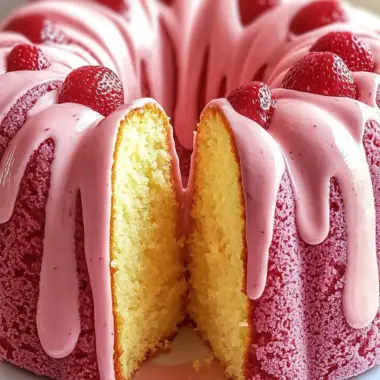Irresistible Strawberry Milkshake Pound Cake to Sweeten Your Day 10 Strawberry Milkshake Pound Cake