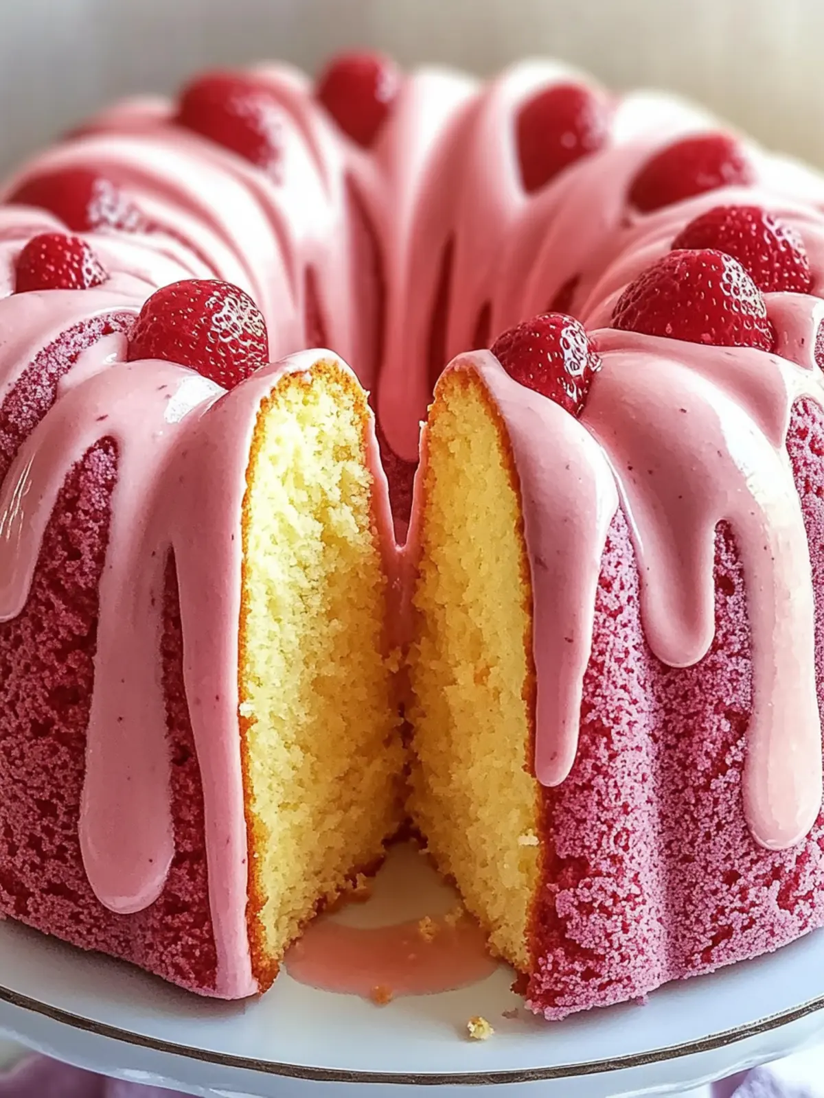 Irresistible Strawberry Milkshake Pound Cake to Sweeten Your Day 5 Strawberry Milkshake Pound Cake