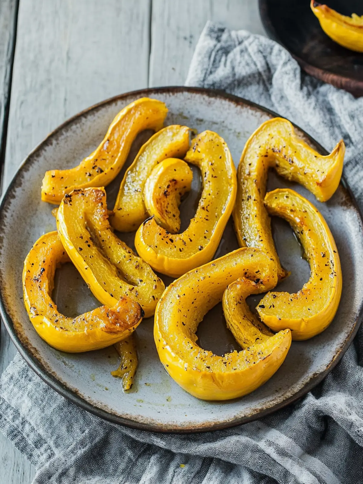 Savory Roasted Delicata Squash Half Moons You’ll Love 2 Roasted Delicata Squash Half Moons