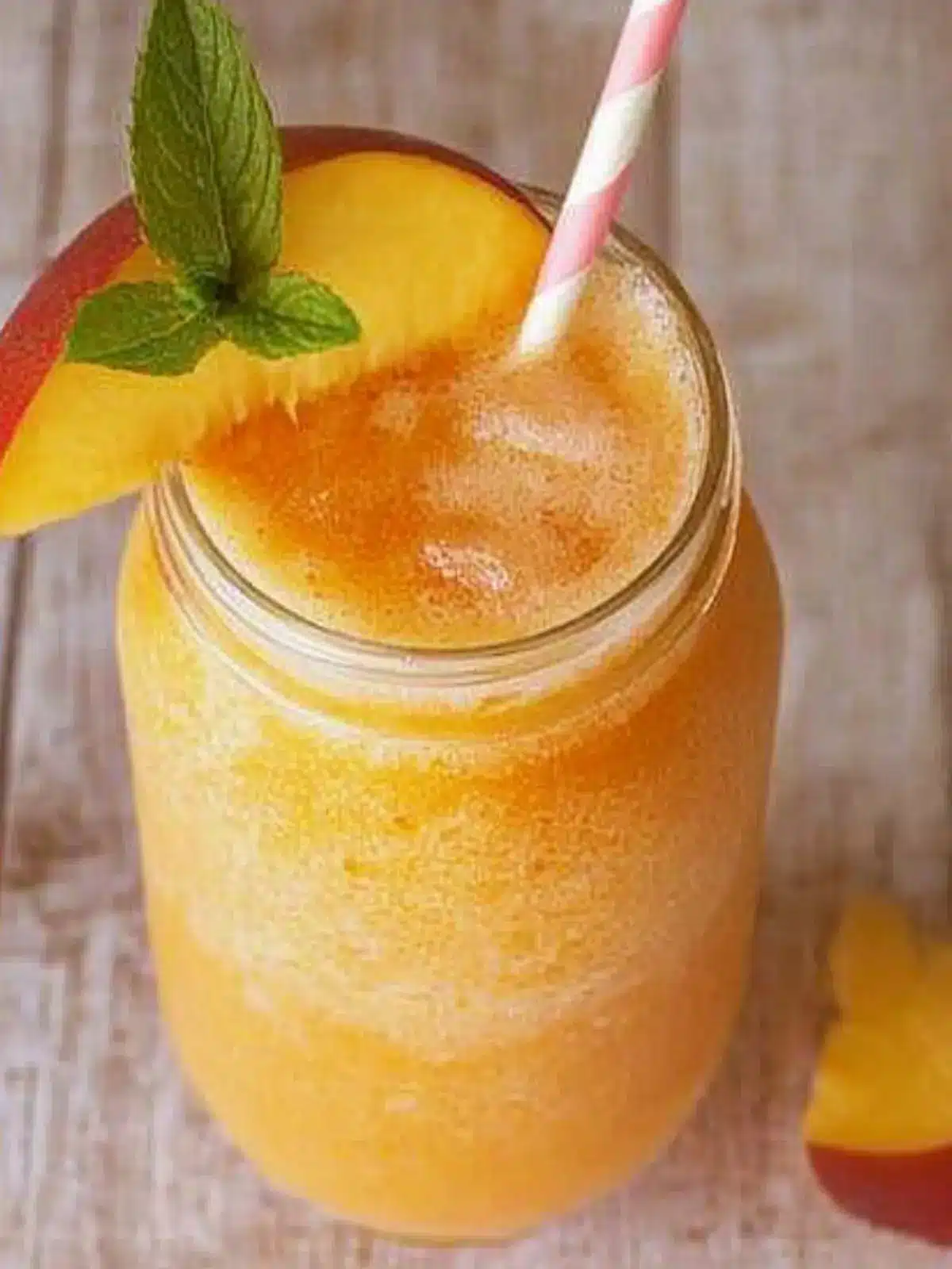 Refreshing Frozen Peach Lemonade for Hot Summer Days 4 Frozen Peach Lemonade