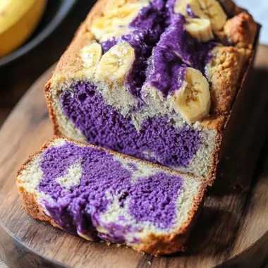 Marbled Ube Banana Bread: A Colorful Vegan Delight 10 Marbled Ube Banana Bread