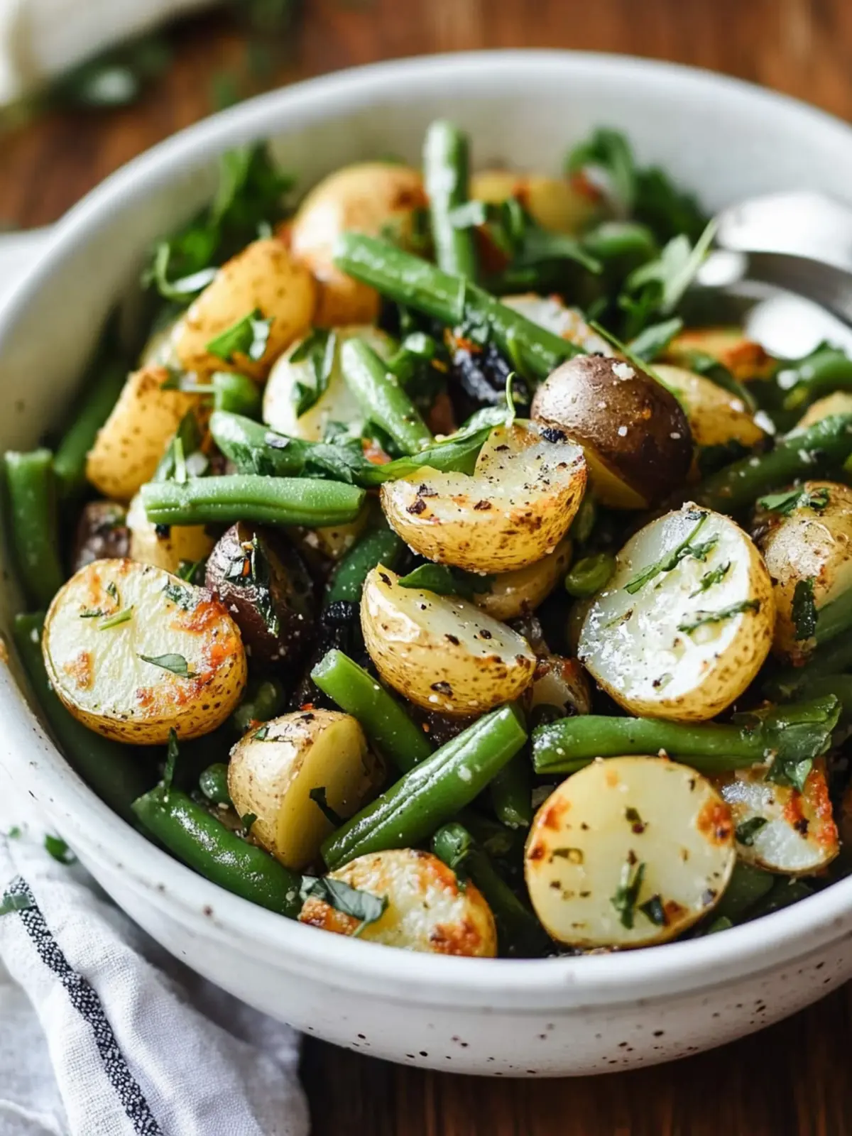 Delicious French-Style Potato and Green Bean Salad Recipe 2 French-Style Potato and Green Bean Salad