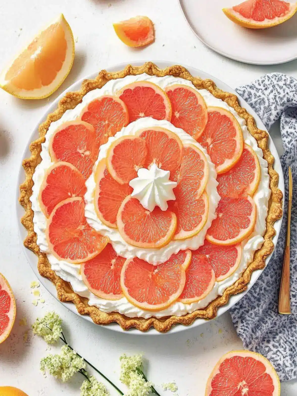 Zesty Grapefruit Pie: Refreshing Twist on a Classic Dessert 3 Grapefruit Pie