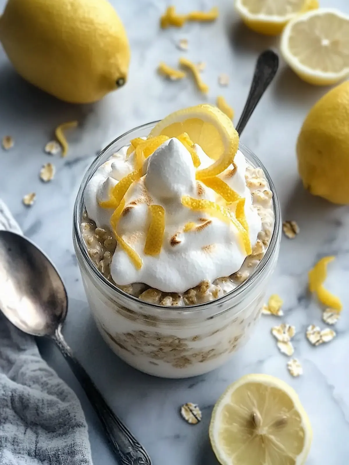 Lemon Meringue Pie Overnight Oats for a Zesty Breakfast Bliss 4 Lemon Meringue Pie Overnight Oats