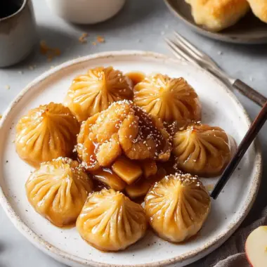 Irresistible Apple Dumplings with Miso Caramel Sauce Delight 9 Apple Dumplings with Miso Caramel Sauce