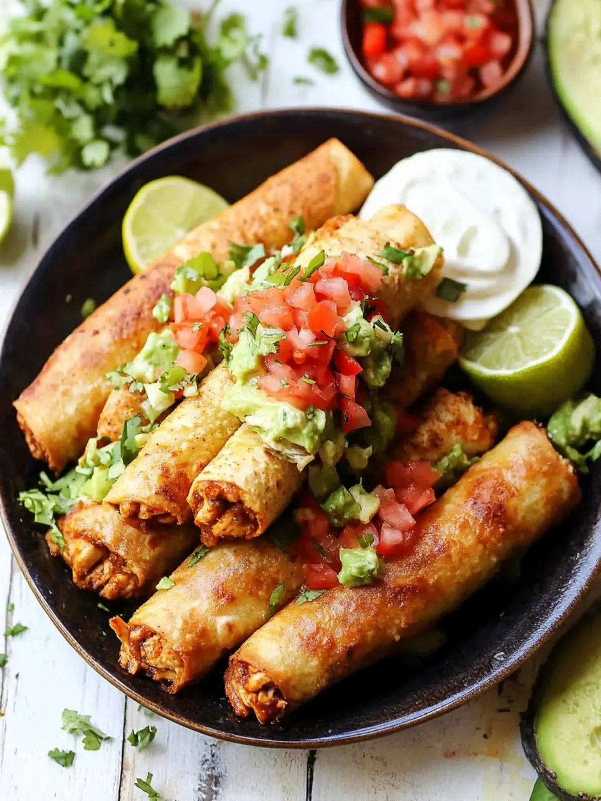 Delicious Chicken Flautas: Crispy Bliss from Your Kitchen 4 Chicken Flautas