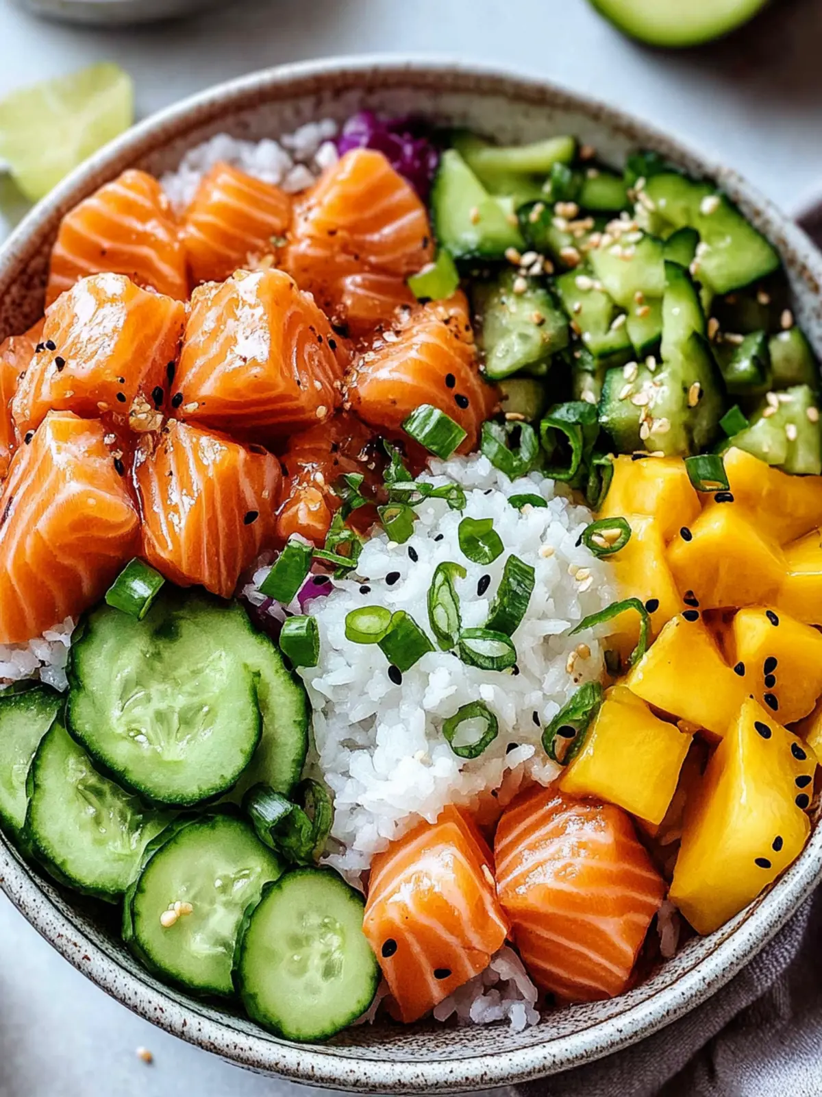 Delicious Salmon Poke Bowls for a Fresh Dinner Delight 3 Salmon Poke Bowls