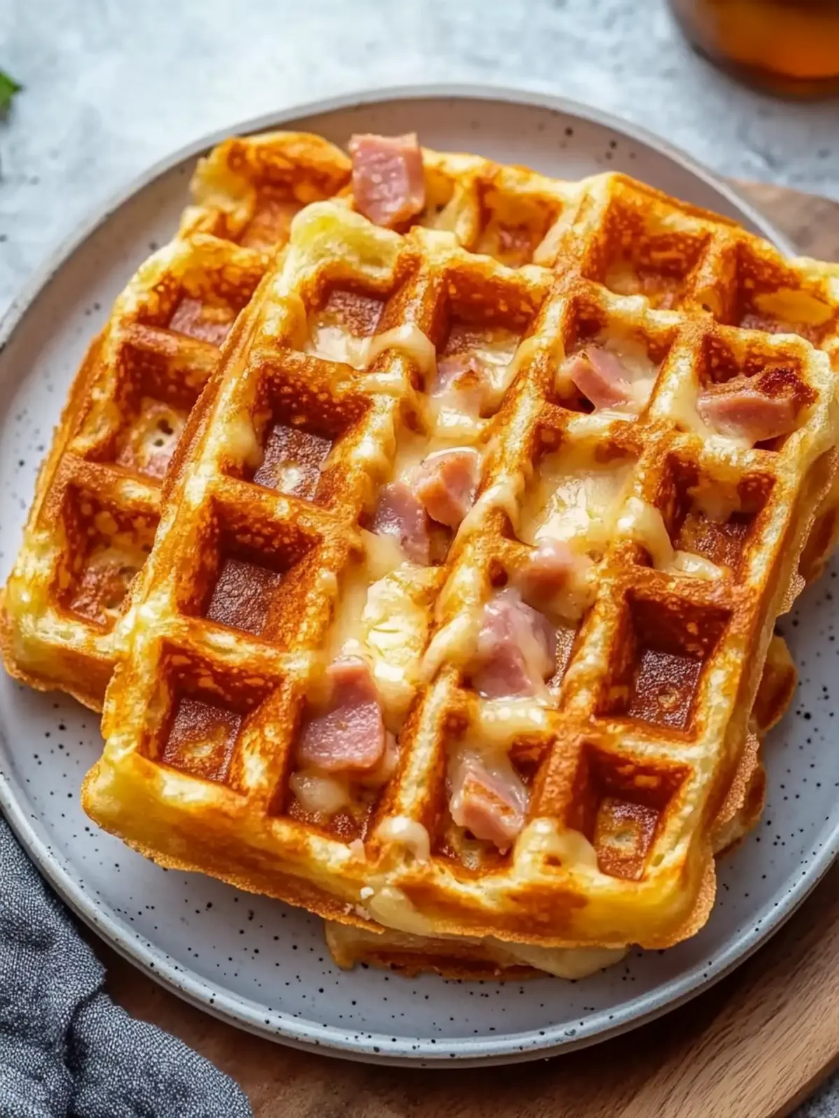 Crunchy Ham and Cheese Chaffles for a Deliciously Easy Meal 4 Crunchy Ham and Cheese Chaffles