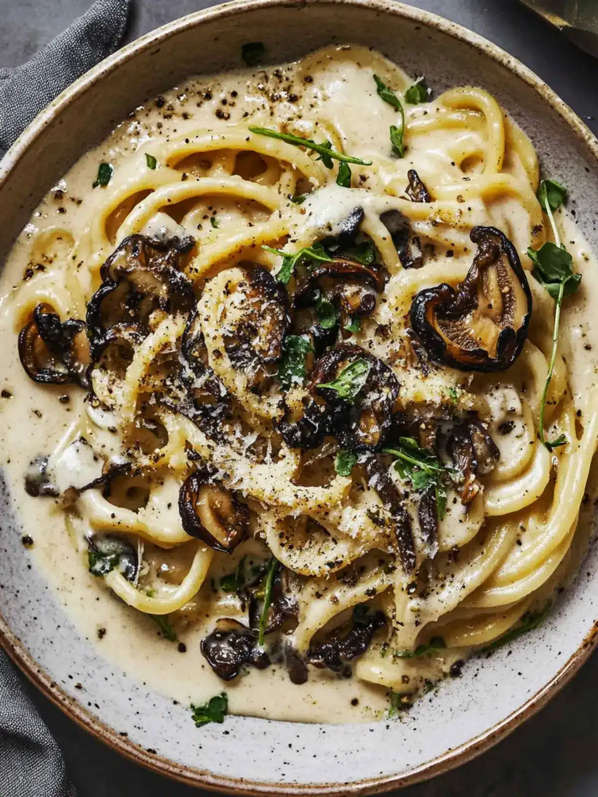 Delicious Bucatini with Shiitake Cream You'll Crave Daily 2 Bucatini with Shiitake Cream