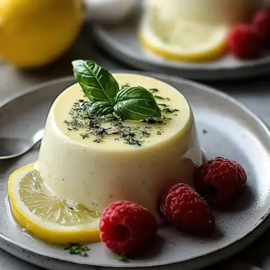 Lemon Basil Panna Cotta: A Refreshing Summer Delight 9 Lemon Basil Panna Cotta