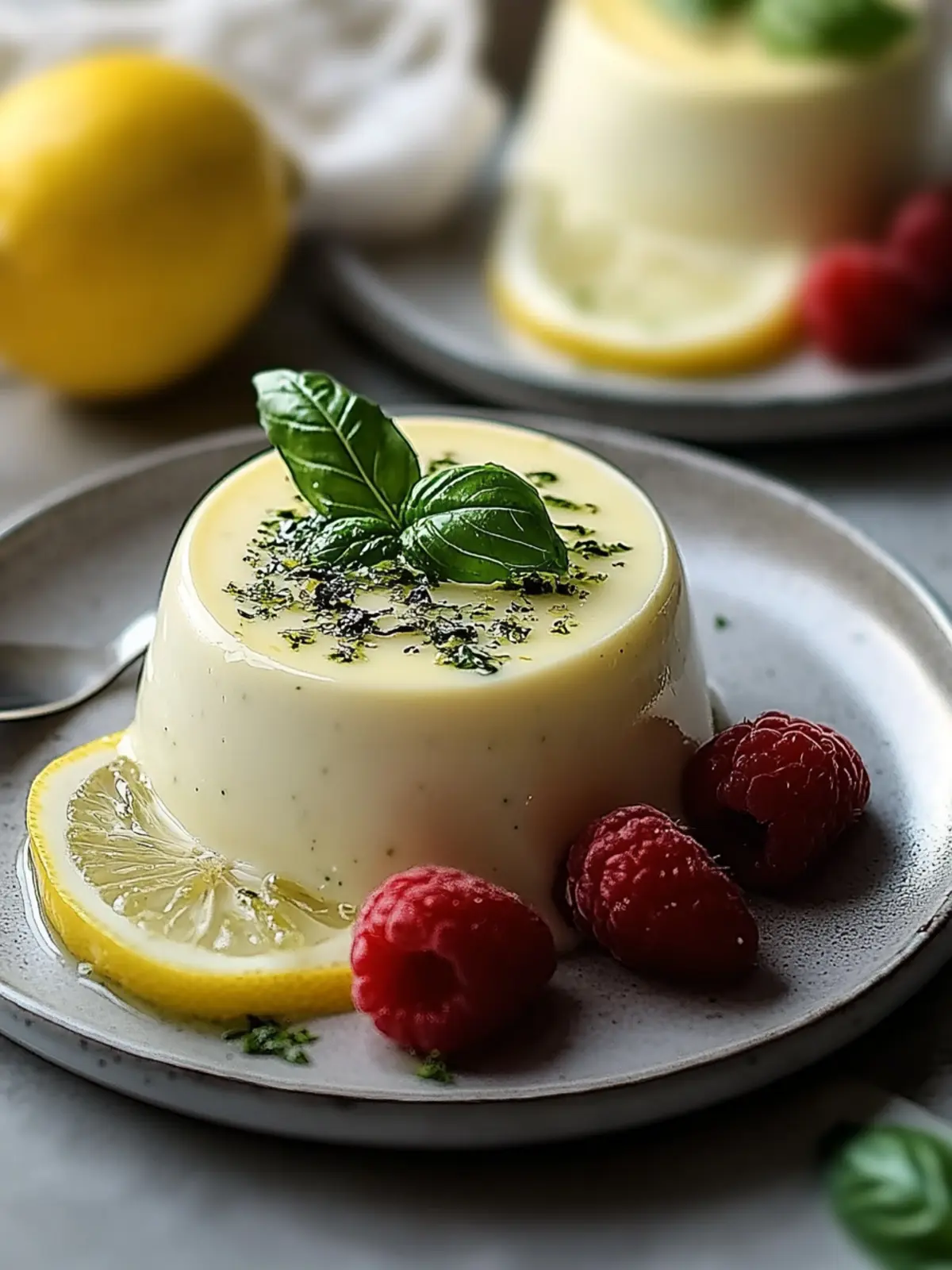 Lemon Basil Panna Cotta: A Refreshing Summer Delight 5 Lemon Basil Panna Cotta