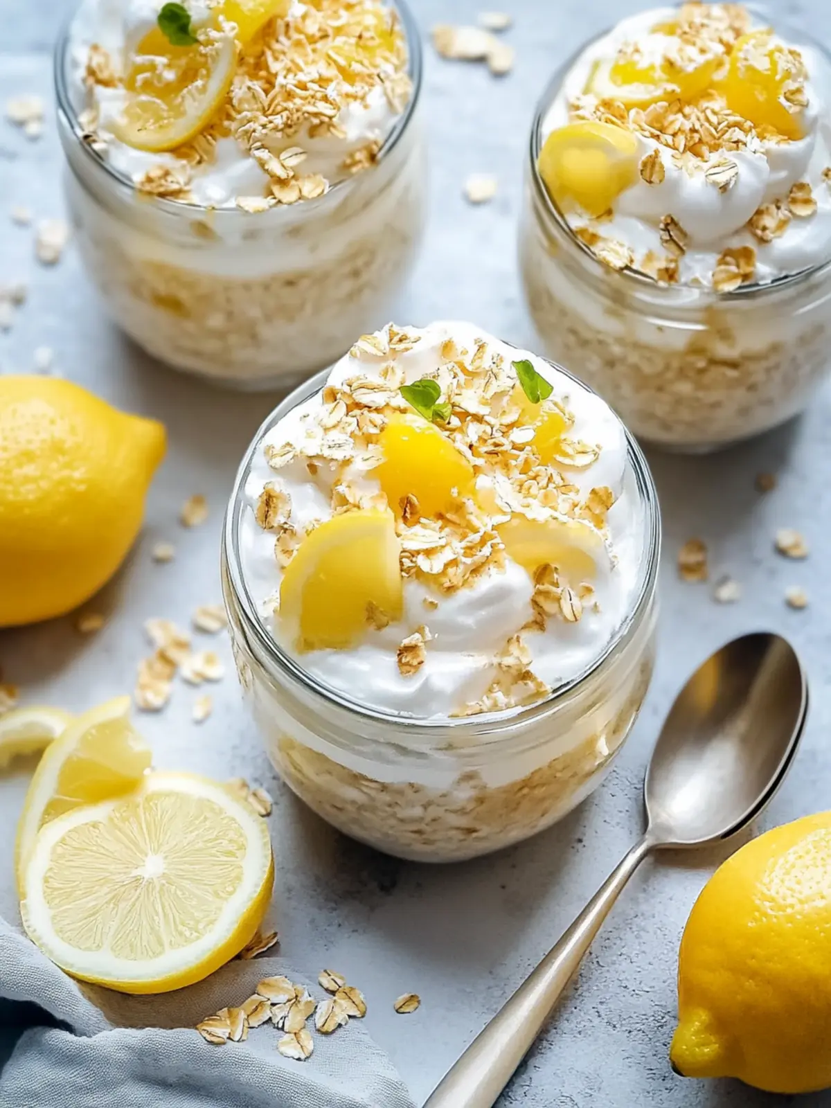 Lemon Meringue Pie Overnight Oats for a Zesty Breakfast Bliss 2 Lemon Meringue Pie Overnight Oats