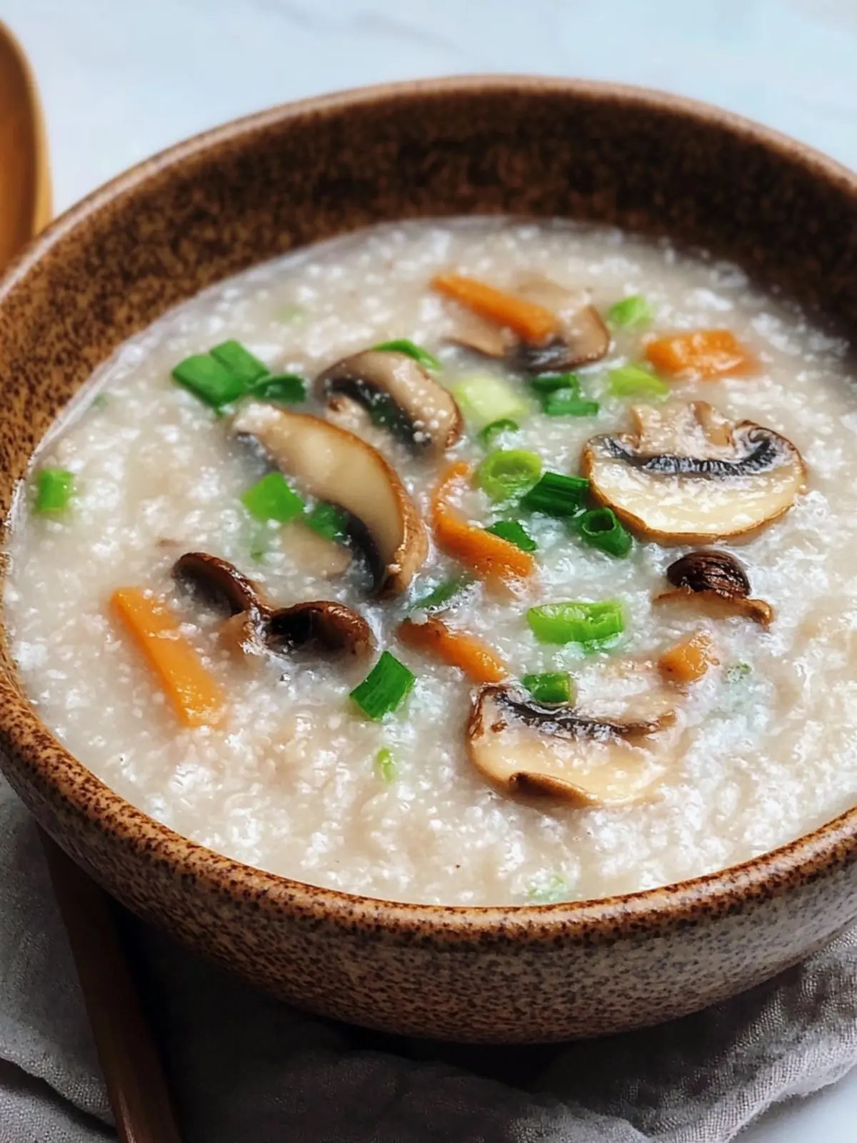 Mushroom Congee: 3 Delicious Twists for Cozy Comfort Meals 3 Mushroom Congee
