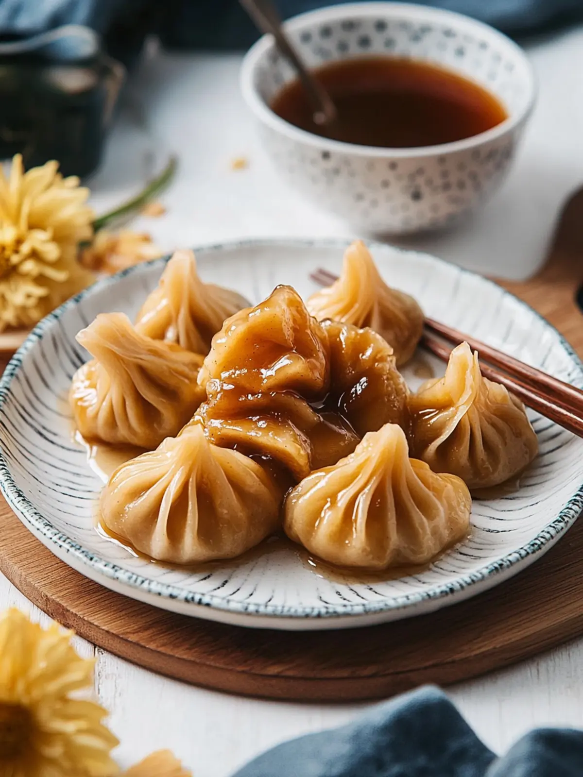 Irresistible Apple Dumplings with Miso Caramel Sauce Delight 2 Apple Dumplings with Miso Caramel Sauce