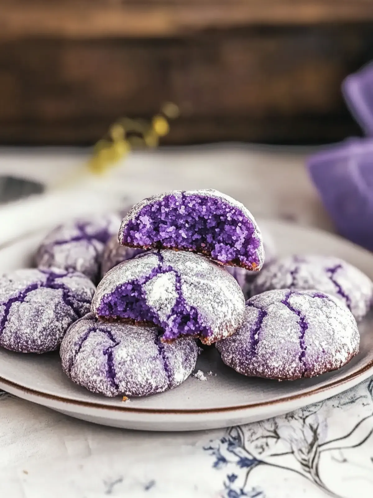 Delicious Ube Crinkle Cookies: Soft, Chewy, Gluten-Free Joy 5 Ube Crinkle Cookies