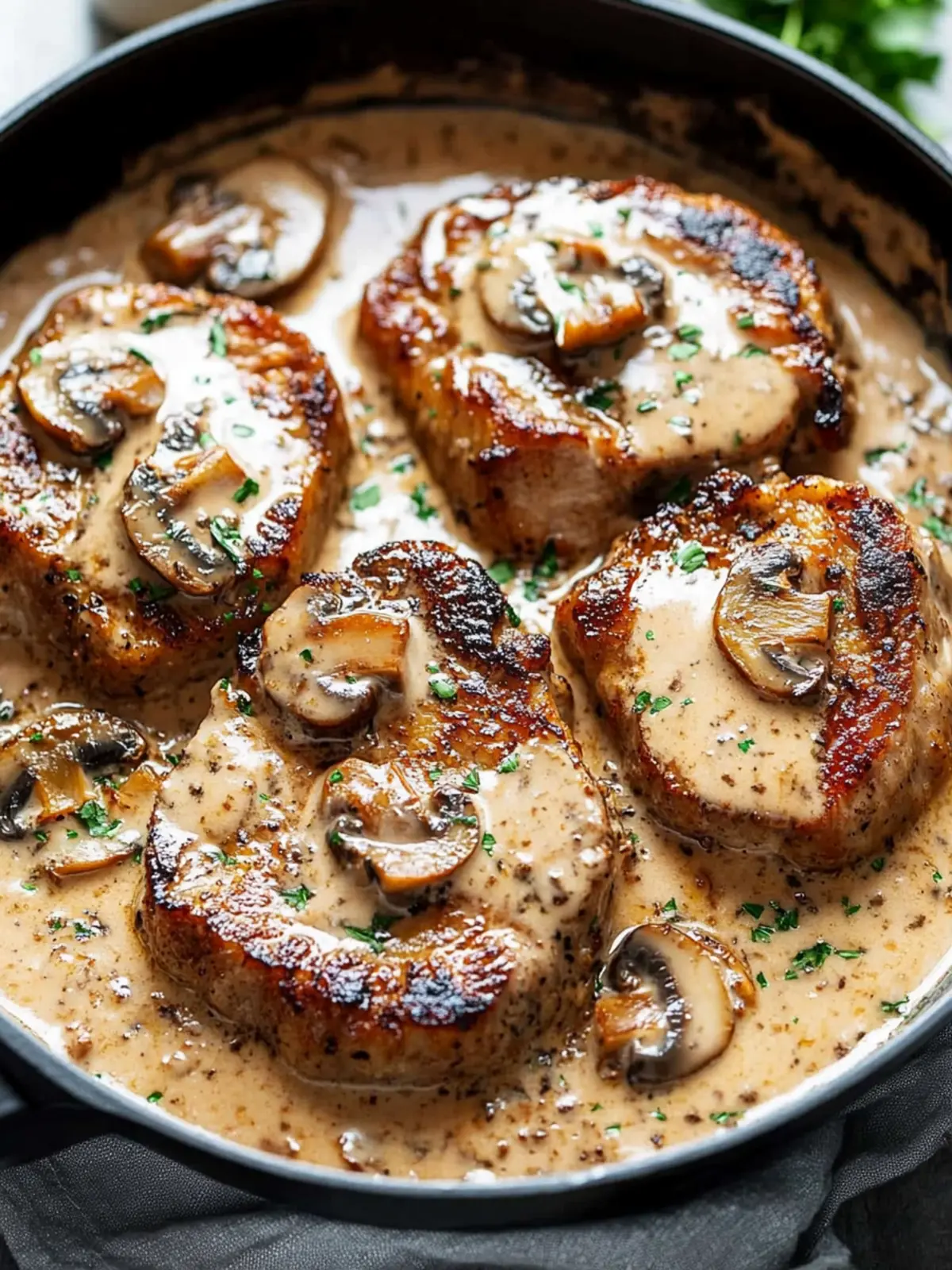 Delicious Creamy Mushroom Pork Chops Ready in 20 Minutes 2 Creamy Mushroom Pork Chops