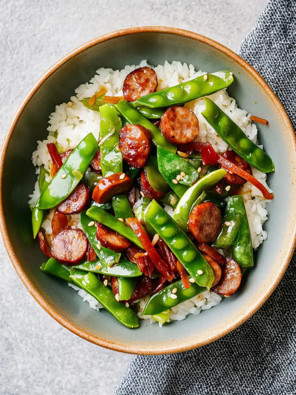Savor Snow Peas with Chinese Sausage in Just 15 Minutes 4 Snow Peas with Chinese Sausage