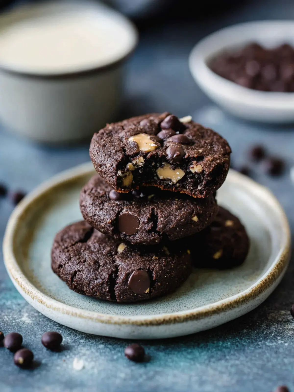 Decadent Peanut Butter Stuffed Black Bean Cookies Recipe 4 Peanut Butter Stuffed Black Bean Cookies