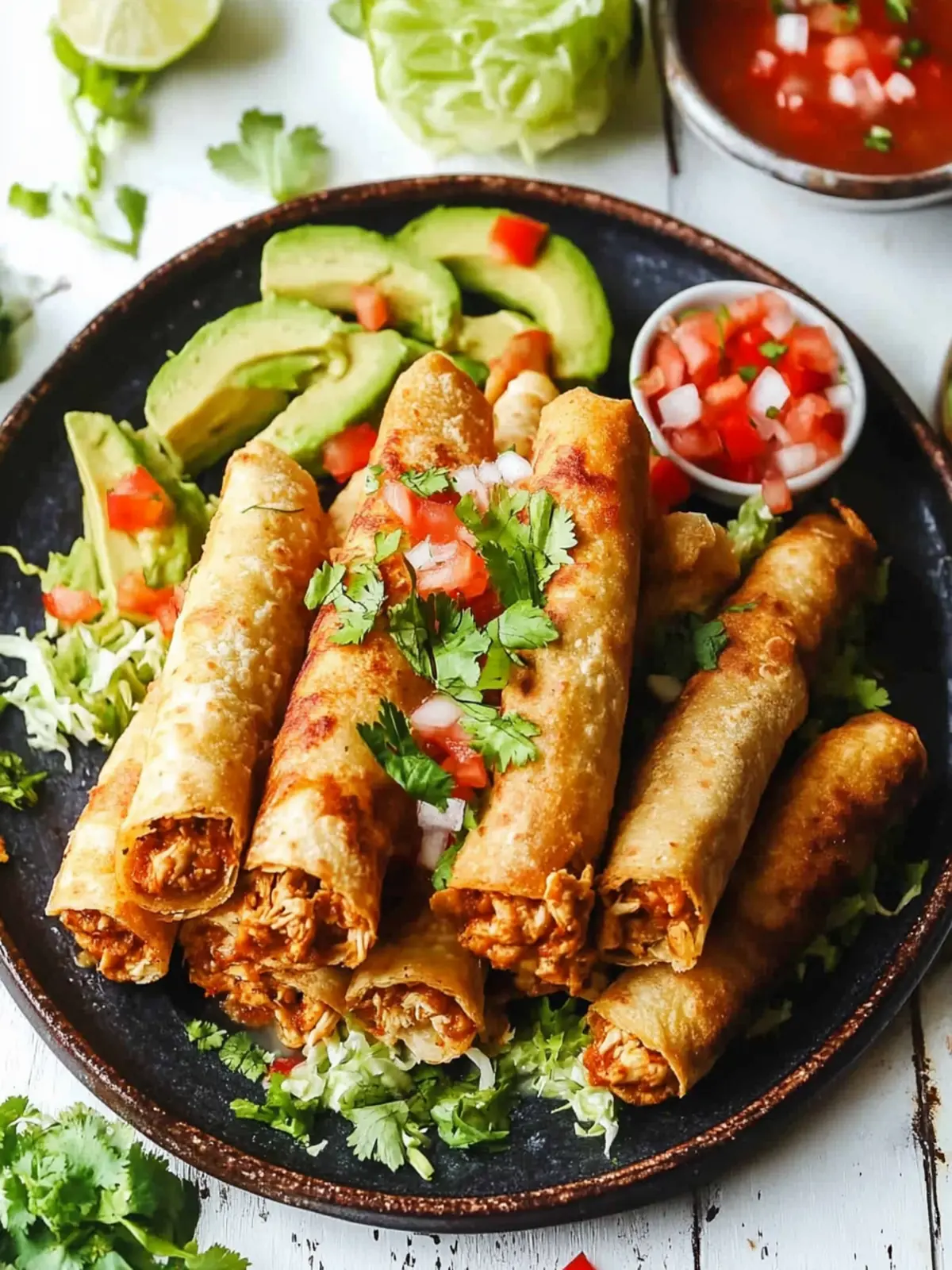 Delicious Chicken Flautas: Crispy Bliss from Your Kitchen 3 Chicken Flautas